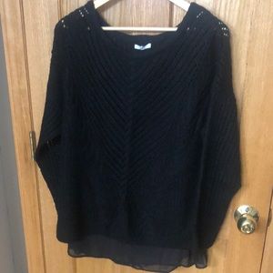 EUC Maurices crocheted sweater